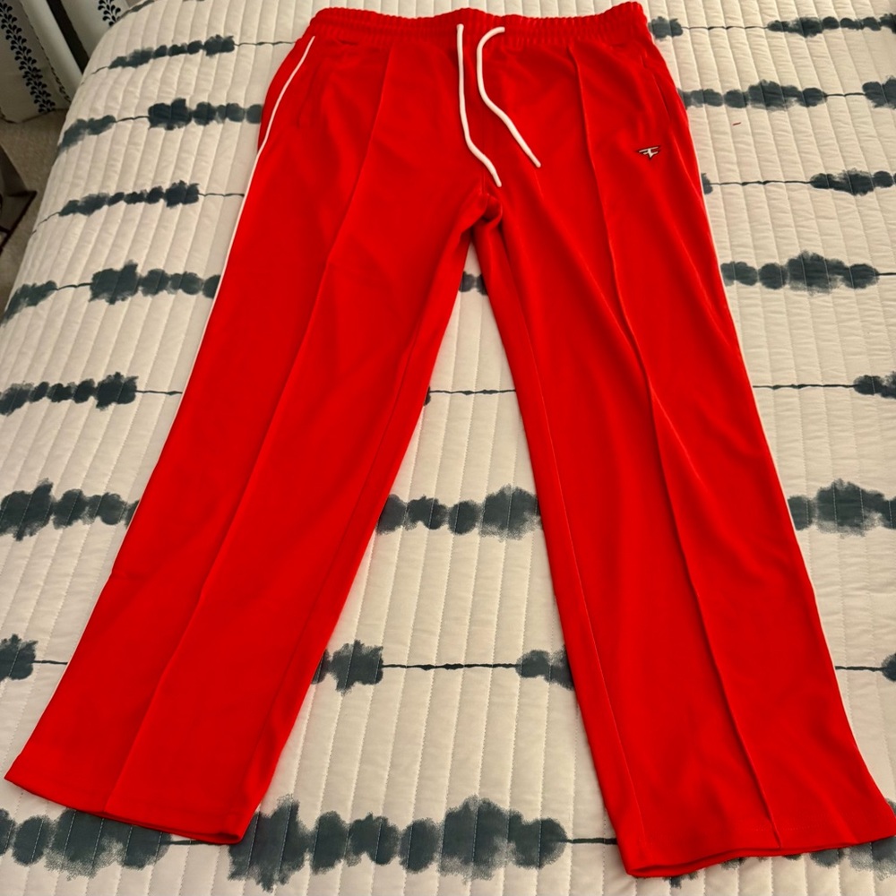 New FaZe Clan Red Athletic Track Pants Men’s Size 2XL